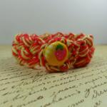 Crochet Bracelet - Red & Y..