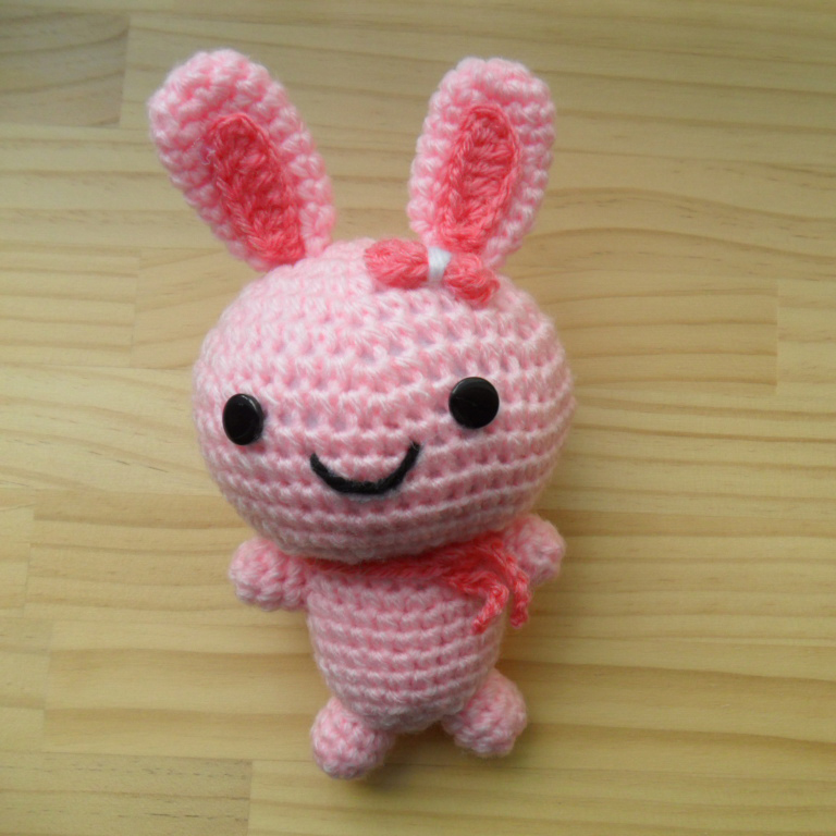 Amigurumi doll - pink bunny
